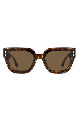 Isabel Marant 65mm Oversize Square Sunglasses in Havana/Brown