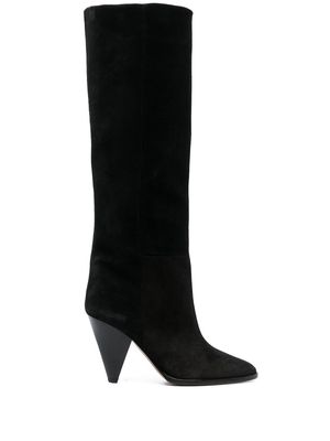Isabel Marant 90mm suede boots - Black