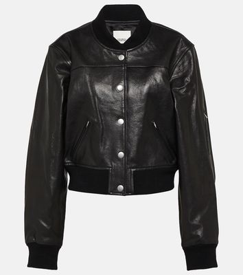 Isabel Marant Adriel leather bomber jacket