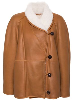 ISABEL MARANT Alinae leather coat - Brown