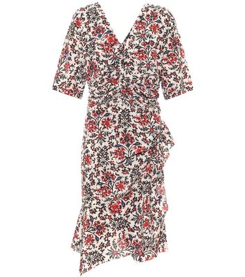 Isabel Marant Arodie floral stretch-silk minidress