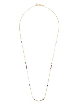 Isabel Marant bead-charm long necklace - Gold