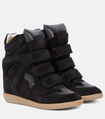 Isabel Marant Bekett leather and suede sneakers