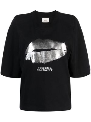 ISABEL MARANT Ben cotton T-shirt - Black