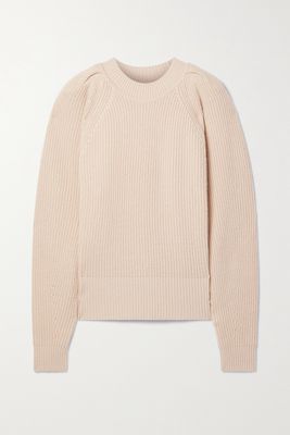 Isabel Marant - Billie Ribbed Wool And Cashmere-blend Sweater - Neutrals