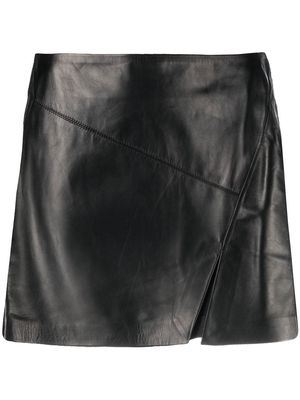 ISABEL MARANT Blair leather mini skirt - Black