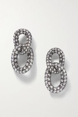 Isabel Marant - Boucle D'oreill Silver-tone Crystal Earrings - one size