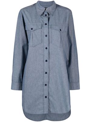 Isabel Marant Bridget chambray buttoned shirt dress - Blue