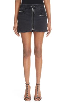 Isabel Marant Caly Nonstretch Denim Skirt in Faded Black