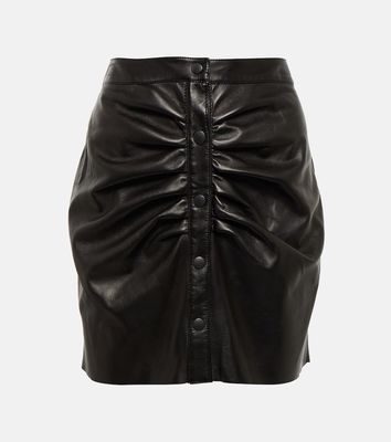 Isabel Marant Carvelioga leather miniskirt