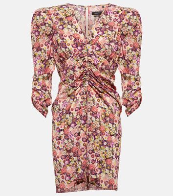 Isabel Marant Celina floral silk-blend minidress