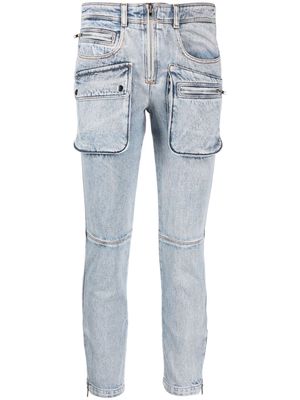 ISABEL MARANT Cenime multi-pocket straight-leg jeans - Blue