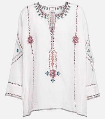 Isabel Marant Clarisa embroidered blouse