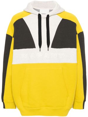 ISABEL MARANT colour-block hoodie - Yellow