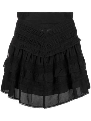 Isabel Marant Constance ruffled mini skirt - Black