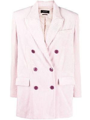 Isabel Marant corduroy double-breasted blazer - Pink