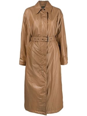 Isabel Marant Crisley belted trench coat - Brown