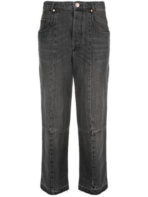 ISABEL MARANT cropped straight-leg jeans - Grey