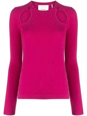 ISABEL MARANT cut-out cashmere top - Pink
