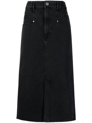 Isabel Marant denim midi skirt - Black