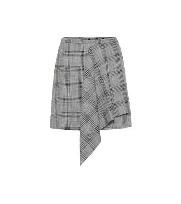 Isabel Marant Doleyli checked cotton and wool skirt
