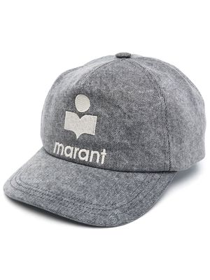 Isabel Marant embroidered-logo baseball cap - Grey