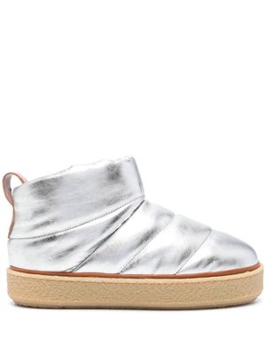 ISABEL MARANT Eskey 55mm quilted ankle boots - Silver