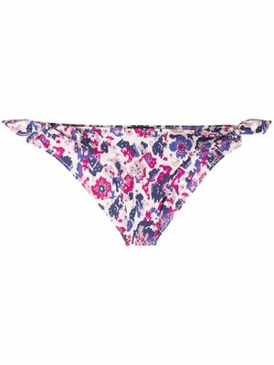 Isabel Marant Étoile floral-print bikini bottoms - Neutrals