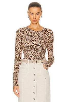 Isabel Marant Etoile Jazzy Top in Brown