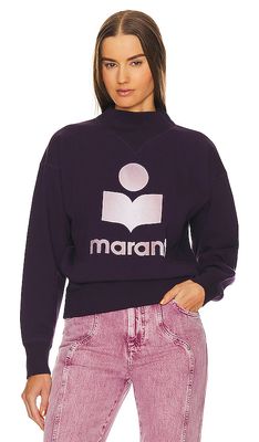Isabel Marant Etoile Moby Sweatshirt in Purple