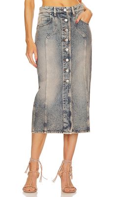 Isabel Marant Etoile Vandy Skirt in Denim-Medium