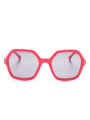 Isabel Marant Eyewear geometric-frame sunglasses - Red