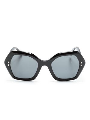 Isabel Marant Eyewear geometric-frame tinted sunglasses - Black