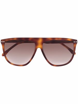 Isabel Marant Eyewear gradient oversize-frame sunglasses - Neutrals