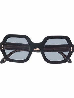 Isabel Marant Eyewear hexagonal-frame sunglasses - Black