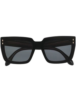 Isabel Marant Eyewear logo-print square-frame sunglasses - Black