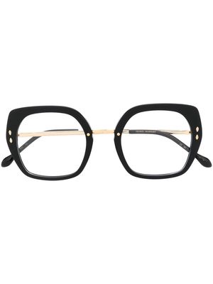 Isabel Marant Eyewear oversized square-frame glasses - Black