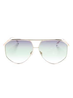 Isabel Marant Eyewear pilot-frame tinted-lense sunglasses - Gold