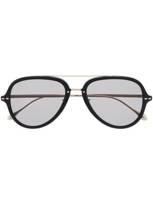 Isabel Marant Eyewear pilot round-frame sunglasses - Black