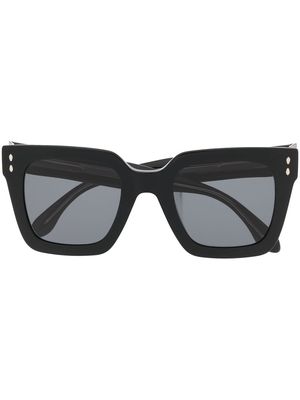 Isabel Marant Eyewear square frame oversized sunglasses - Black