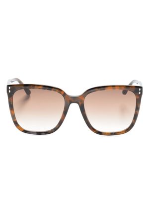 Isabel Marant Eyewear Thea rectangle-frame sunglasses - Brown