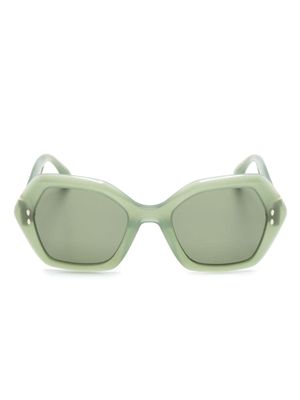 Isabel Marant Eyewear tinted oversize-frame sunglasses - Green
