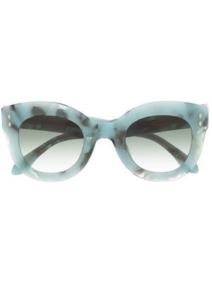 Isabel Marant Eyewear tortoiseshell-effect cat-eye sunglasses - Blue