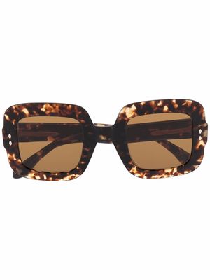 Isabel Marant Eyewear tortoiseshell square-frame sunglasses - Brown
