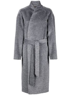 ISABEL MARANT faux-fur alpaca-blend coat - Grey