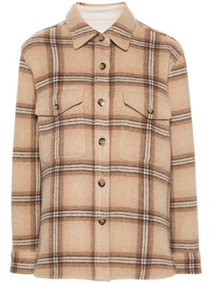 ISABEL MARANT Faxona check coat - Brown