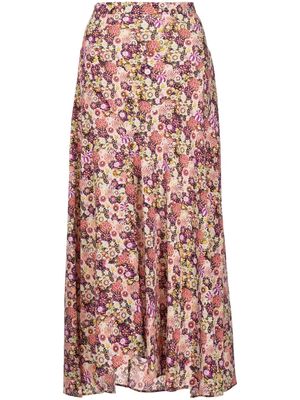 Isabel Marant floral-print high-waisted skirt - Multicolour