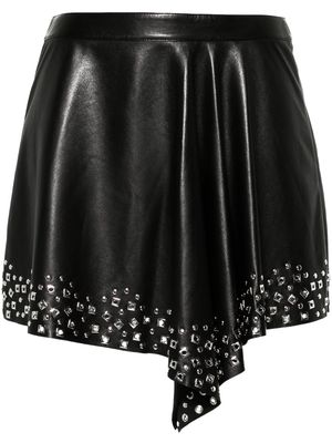 ISABEL MARANT Furcy leather mini skirt - Black