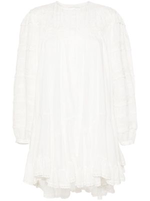 ISABEL MARANT Gyliane floral-lace minidress - White