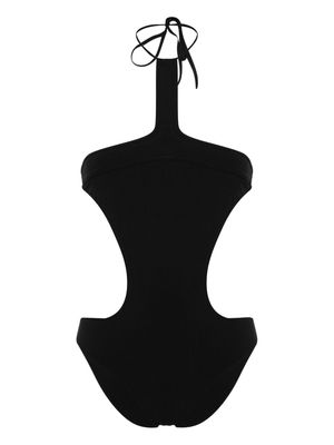 ISABEL MARANT halterneck open-back swimsuit - Black